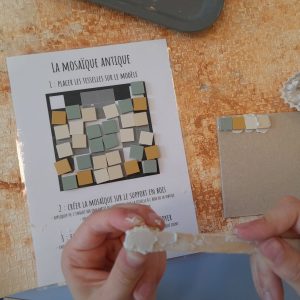 Atelier loisirs d'archéologie : mosaïque romaine